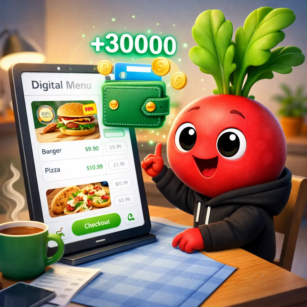 افزایش فروش کافه رستوران ها با سیستم کش‌بک در منوی دیجیتال | تربچه